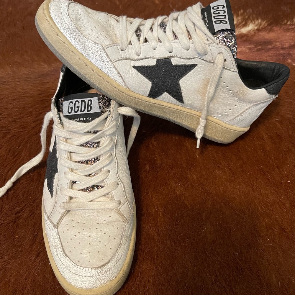 Golden Goose Ballstar Glitter Tongue size 37
